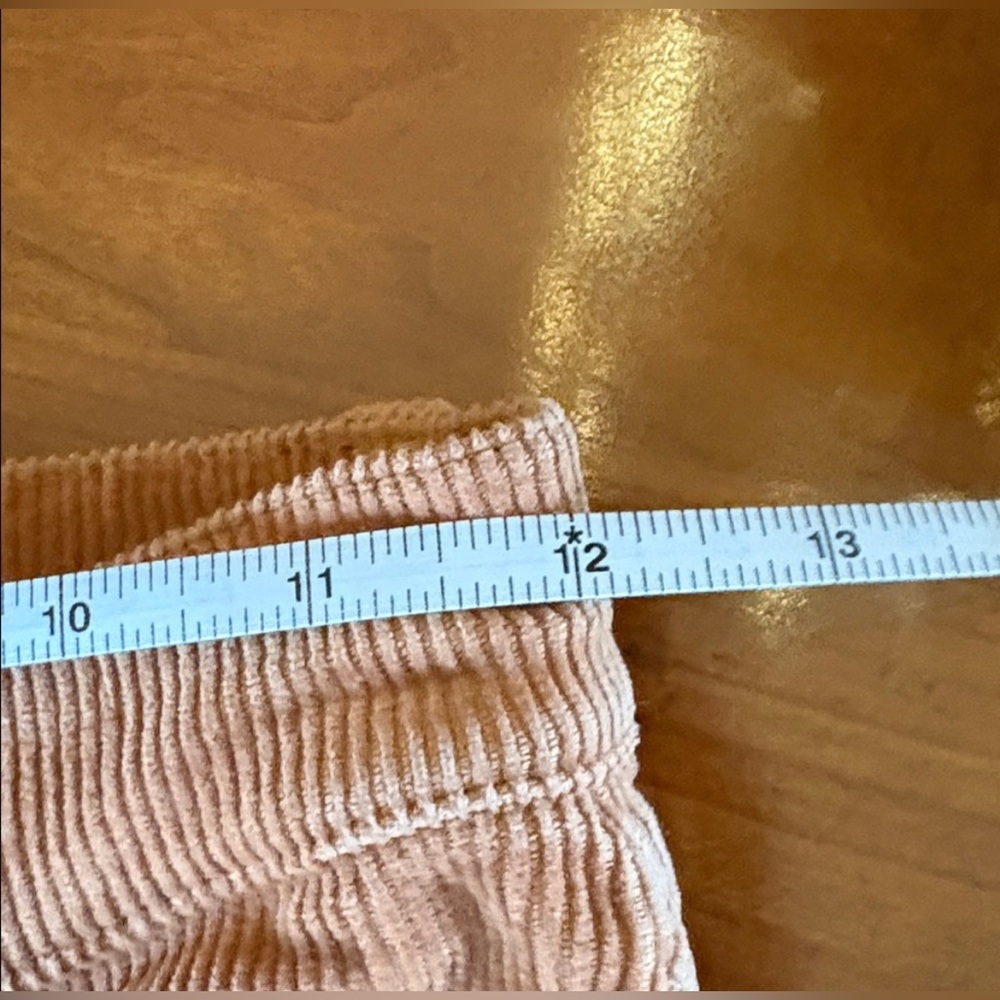 Alice + Olivia Camel Corduroy Flare Wide Leg Jeans - Picture 14 of 16